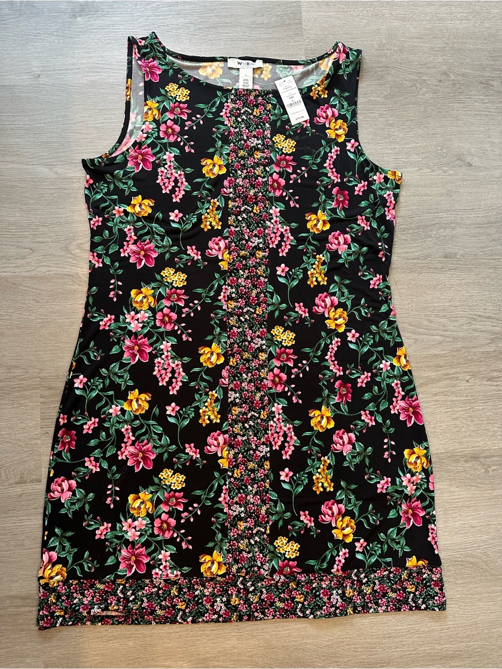NWT White House Black Market Floral Sleeveless Dress